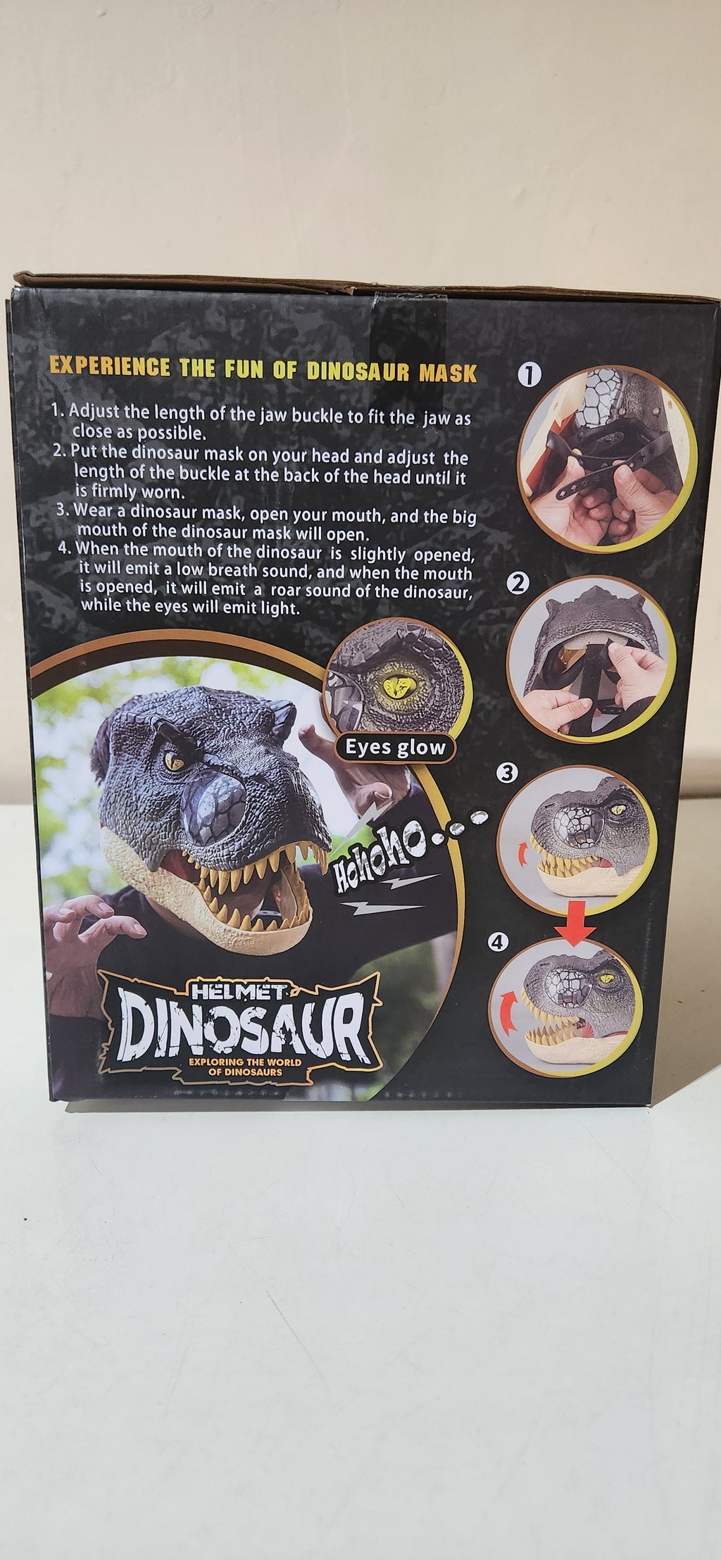 Máscara De Dinossauro Vocal